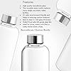 Treo by Milton Clarion Borosilicate Glass Fridge Water Bottle with Leak-Proof Airtight Stainless Steel Lid, 760 ml, Transparent for Hotel, Travel, Office, Home