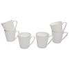 Tea Cups Set of 6 Bone China Gold Line Mug for Tea/Coffee Green Tea Cups 160 ML