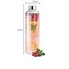 TREO By Milton Clarion Borosilicate Glass Water Bottle, 1000 ml, Transparent, 1 Piece