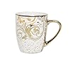 Tea / Coffee Cups for Kitchen & Dining Table Printed Bone China White Set of 6 (160 ML)