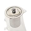 Tea Pot with Stainless Steel Infuser & Lid for Tea Coffee Maker Borosilicate Glass Transparent 550 ML (1 Piece)