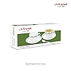 Sovrana Persian Grey, Tea Coffee Cups and Saucer Set of 12 pcs, 160ml