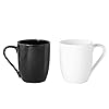 Black&White Tea Coffee Cups Set Bone China Tableware (Set of 2) 300 ml