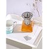 Tea Pot with Stainless Steel Infuser & Lid for Tea Coffee Maker Borosilicate Glass Transparent 550 ML (1 Piece)