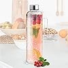 Treo by Milton Clarion Borosilicate Glass Fridge Water Bottle with Leak-Proof Airtight Stainless Steel Lid, 760 ml, Transparent for Hotel, Travel, Office, Home