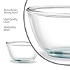 TREO Glass Solid Mixing Bowl - 1500ml, 1 Piece, Transparent