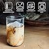 Borosil 350ml 6pc Radius Transparent Large Glass Set | Made in India Borosilicate Glass Tumblers for Drinking Water, Cold Drinks | Flame Proof, Microwave & Dishwasher Safe | for Daily use & Gifting