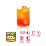 Borosil Vision Glass Set of 6, 295 ml, Borosilicate Glass, Microwave Safe (Transparent)