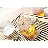 Set of 2 Glass Tea & Coffee Cups Mugs with Golden Handle for Dining Table Microwave Safe (450 ML)