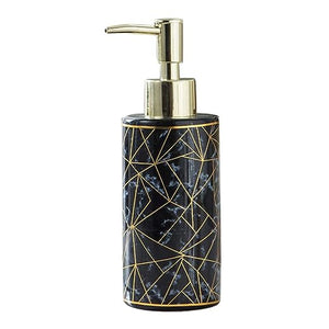 Soap Dispenser for Bathroom and Kitchen for Liquid Handwash Ceramic 300 ML (Black)