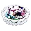 Glass Smoking Ashtray for Indoor & Outdoor Home Office Table Decor (15 CM) (Set Of 1)