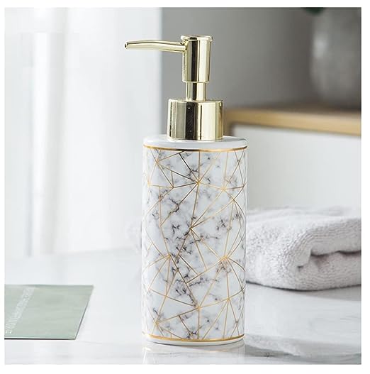 Soap Dispenser for Bathroom and Kitchen for Liquid Handwash Ceramic 300 ML (Black)