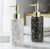 Soap Dispenser for Bathroom and Kitchen for Liquid Handwash Ceramic 300 ML (Black)