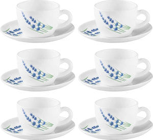 English Lavender, Tea Coffee Cups and Saucer Set of 12 pcs, 160ml