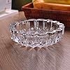 Glass Smoking Ashtray for Indoor & Outdoor Home Office Table Decor (15 CM) (Set Of 1)
