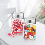 Cube Storage Glass Jar, Set of 6, 310 ml Each, Transparent| BPA Free