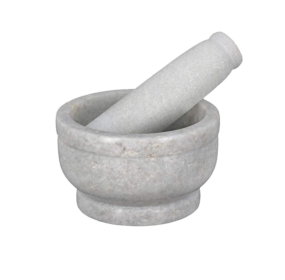 Marble Mortar and Pestle Set