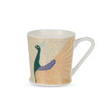 Saaikee Peacock Garden Fine Porcelain Coffee Mugs Set of 6