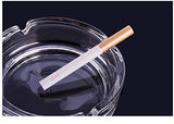 Ashtray Glass Round Cigar Cigarette Table top Ash Tray Indoor Outdoor Home Decor Set of (1)