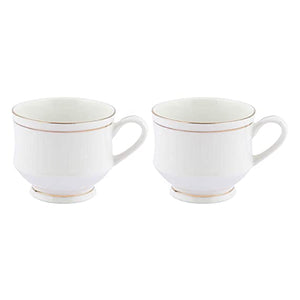 Ceramic Coffee Cup - 6 Pieces, White, 140 ml