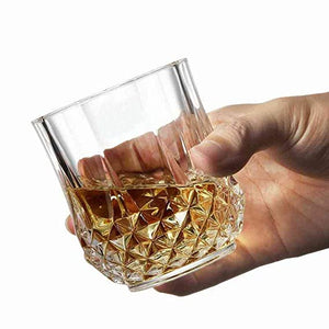 Whiskey Glass Set of 6 Old Fashioned Glassware (300 ML)