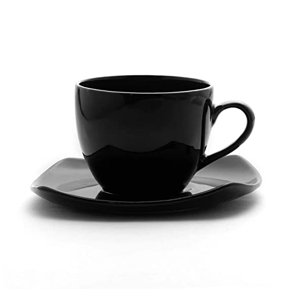 Tea Coffee Cups and Saucer Set Bone China Tableware (Set of 12) 180 ml