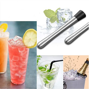 Stainless Steel Cocktail Muddler, Perfect for Bars, Catering Events and Home Use (1, 8 Inches)