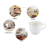 Ceramic Coffee Cup - 6 Pieces, White, 140 ml