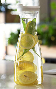 Water Juice Jug or Decanter with Lid for Soft Drink Multi Use Polycarbonate Plastic Transparent 1.5 LTR (1 Piece)