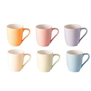 Tea Coffee Cups Set Bone China Tableware (Set of 6) 300 ml