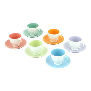 Indian Ceramic Multi Color Tea Cup (Pack of-6)