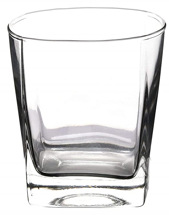 Square Whiskey Scotch Glass Set of 6 (290 ML)