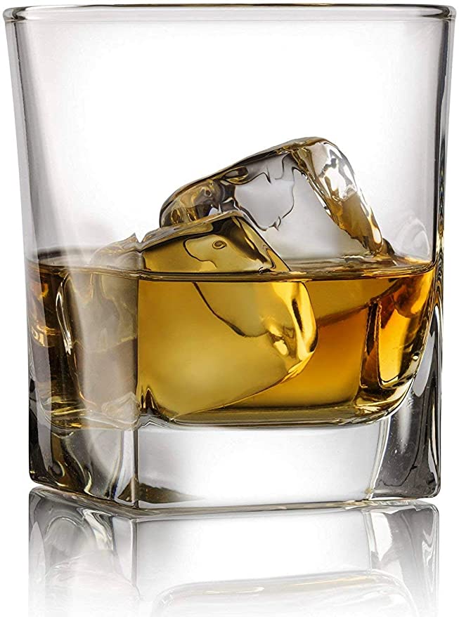 Glass Whiskey/Scotch Glass Set - 6 Pieces, Clear, 300 ml