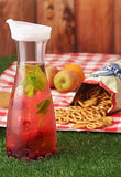 Water Juice Jug or Decanter with Lid for Soft Drink Multi Use Polycarbonate Plastic Transparent 1.5 LTR (1 Piece)