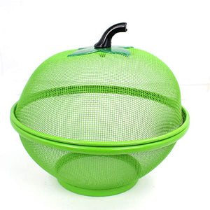 Apple Shape Net Fruits Basket for Kitchen (Large Size 28.5 cm) - Assorted