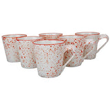 Bone China Mug for Tea/Coffee Green Tea Espresso Hot Beverage Cup Set of 6 220 ML