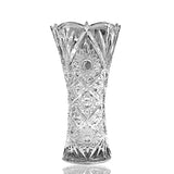 Tall Glass Flower Vase with Cutting(9 Inch) Pack of 1