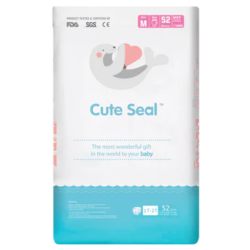 Cute Seal Organic Baby Diaper ( Pant Type )