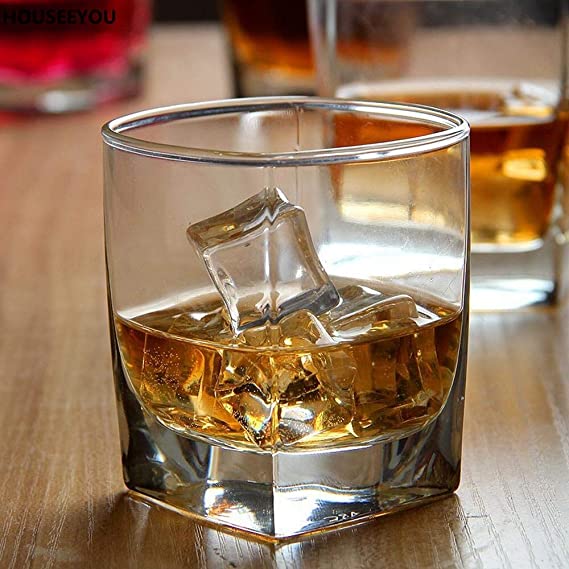 Glass Whiskey/Scotch Glass Set - 6 Pieces, Clear, 300 ml