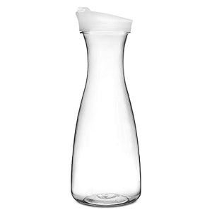 Water Juice Jug or Decanter with Lid for Soft Drink Multi Use Polycarbonate Plastic Transparent 1.5 LTR (1 Piece)