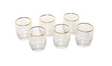 Whiskey Glasses to Drink Scoth Wine Cocktail Multi Use Glassware Set of 6 (300 ML)