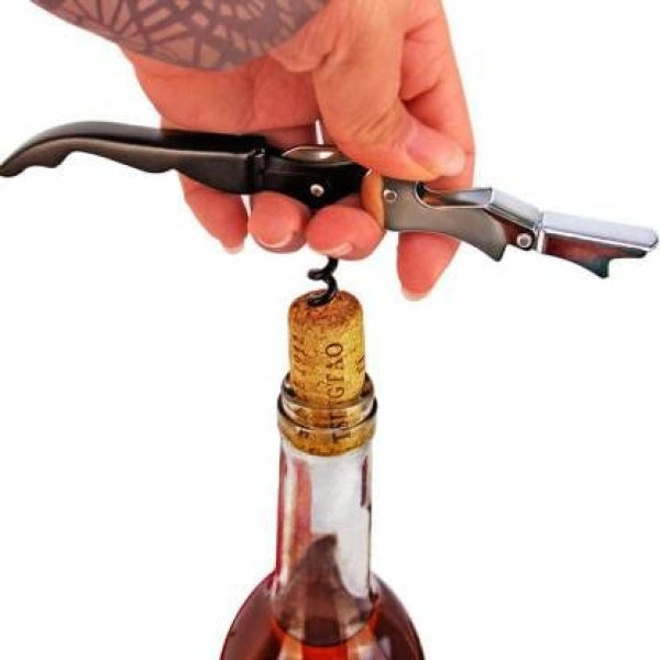 Stainless Steel 3 in 1 Corkscrew Wine Bottle Opener