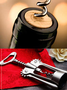 Multi Functional Corkscrew/Wine Opener/Bottle Opener/Foil Cutter, 7.2 inch, Matte Silver