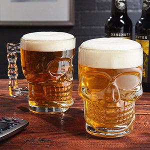 Skull Beer Mug, 520ml Set Of 2