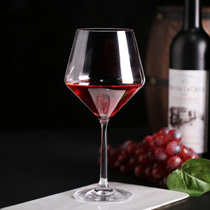 Diamond Shape Wine Glass, 680ml Set Of 2