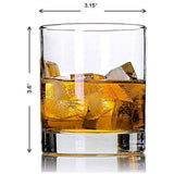 Classic Whiskey Glasses Set of 6, 300ml