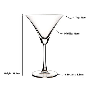 Classic Martini Cocktail Glasses, 285ml